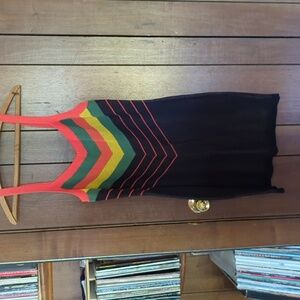 MODCLOTH RETRO  KNIT SWEATER MINI  DRESS SIZE L